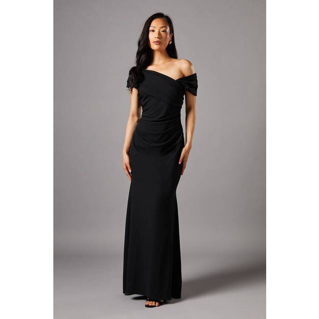 Scuba Maxi Dress - Black - 8