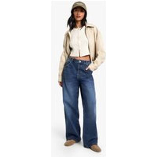 Womens Petite DSGN Studio Basic Boyfriend Jean - Grey - 16/26L