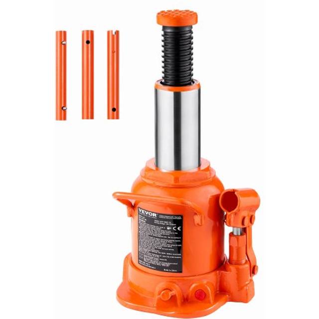 Vevor hydraulic bottle jack 20 ton manual high lift automotive car repair shop