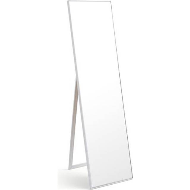 Rectangle Full Length Free Standing Mirror - White