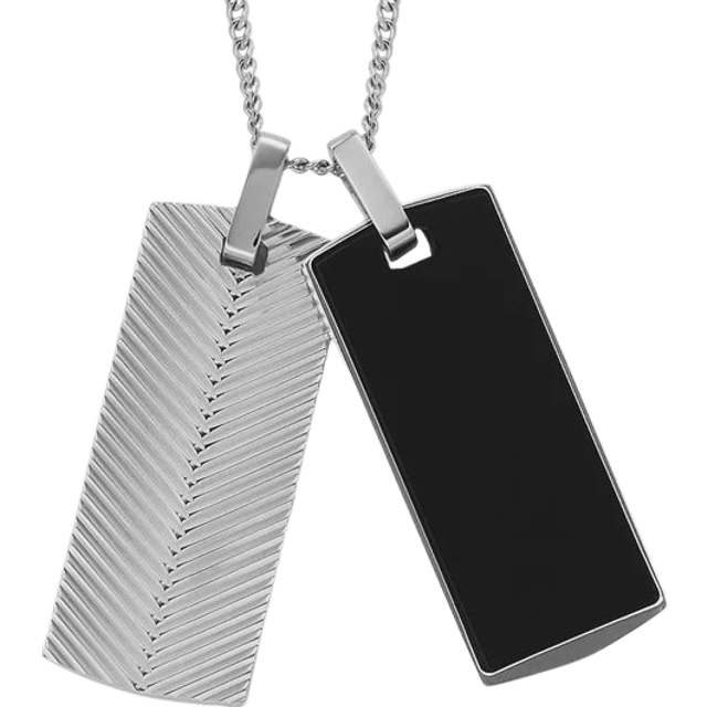 2. Chance - Fossil Kette - silber