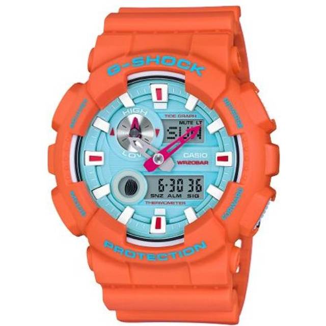 CASIO G-Shock Analog-Digital 'Orange' GAX-100X-4A - Free