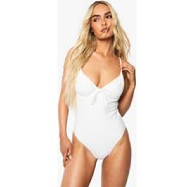 Womens Swimwear Essentials Fuller Bust Underwired Swimsuit - White - 12, White