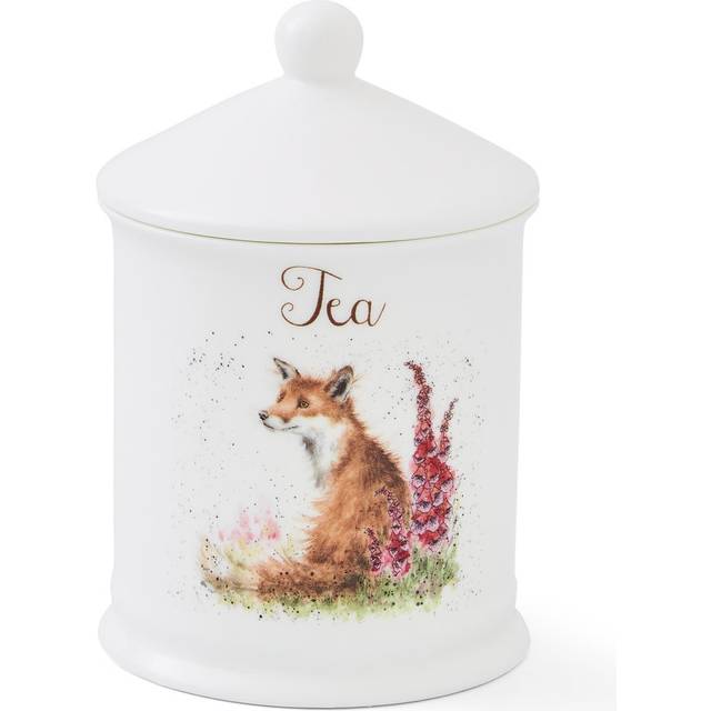Royal worcester wrendale designs tea canister (fox)