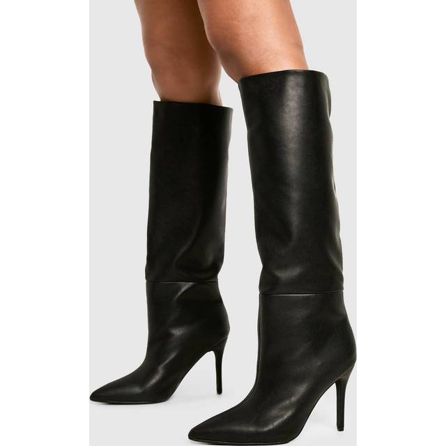 Womens Stiletto Knee High Boots - Black - 8, Black