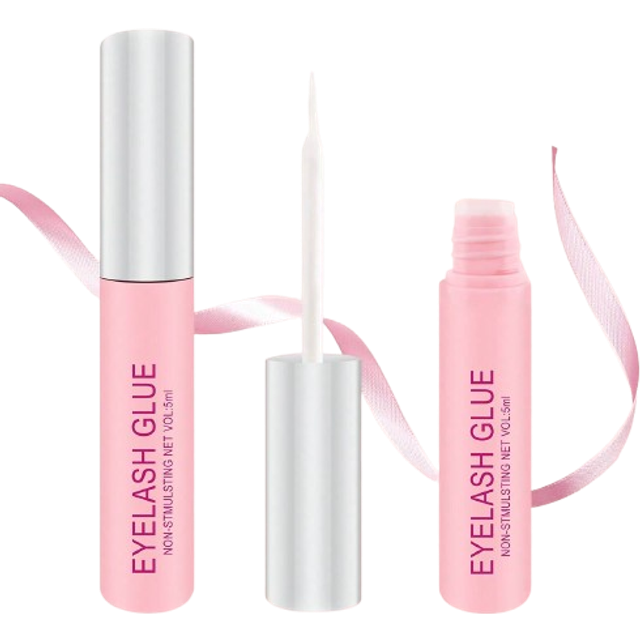 SHEIN 1PC 5ml Clear Eyelash Glue, Waterproof Super Strong Hold False Eyelash Adhesive, Brush On Lash Glue For False Eyelashes, Quick Drying And Long Lasting