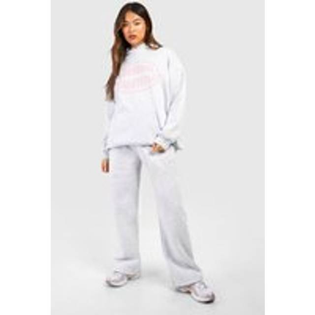 Womens Warddressing gown Essentials Puff Print Straight Leg Jogger - Grey - L