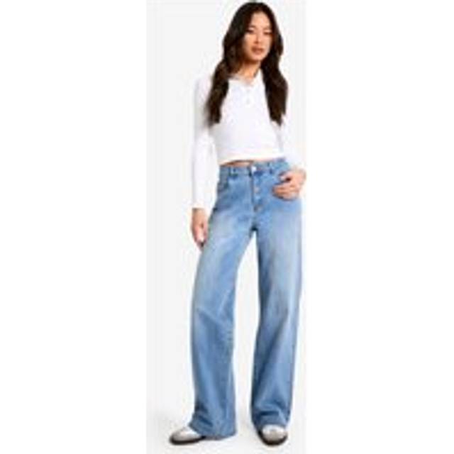 Womens The Tall Low Waist Boyfriend Jean - Grey - 16/34L
