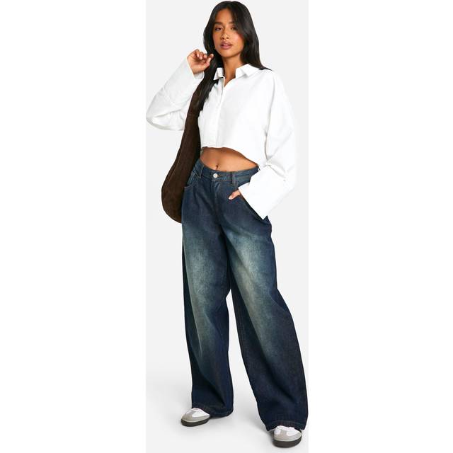 Womens The Petite Boyfriend Jean - Blue - 10