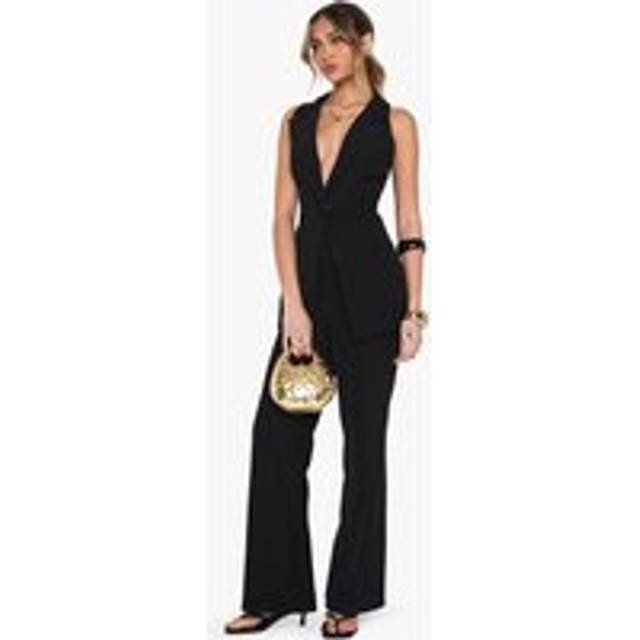 Womens Tailored Occasion Straight Leg Trouser - Black - 10