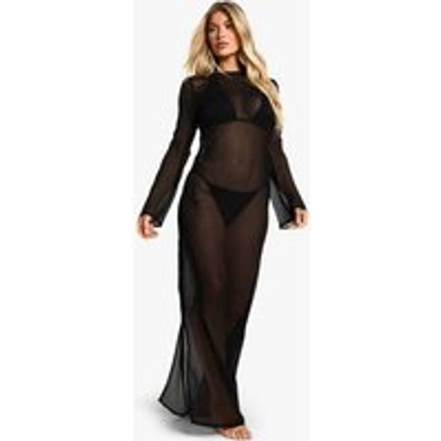 Womens Beachwear Essentials Maxi Dress - Black