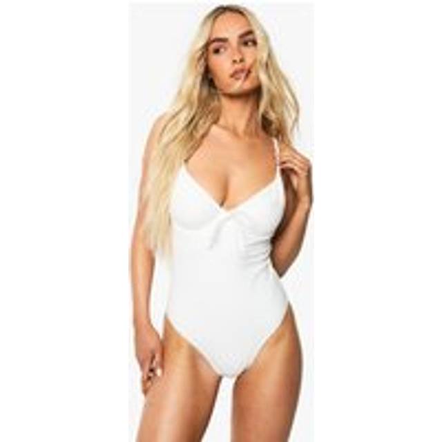 Womens Swimwear Essentials Fuller Bust Underwired Swimsuit - White - 16