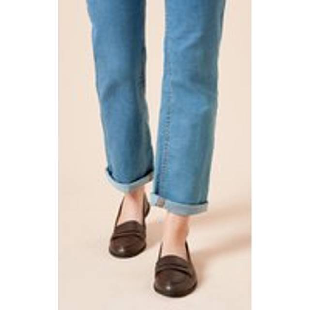 Dorothy Perkins Wide Fit Lara Penny Loafers In Chocolate - chocolate - 8