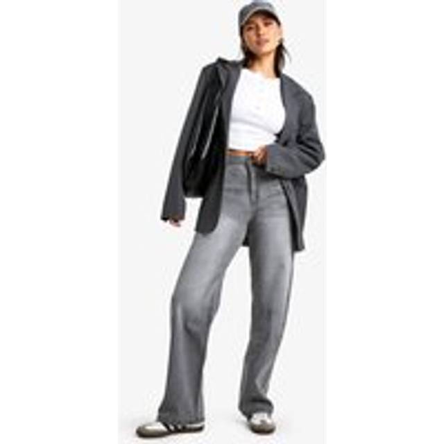 Womens Tall Basic Straight Leg Jean - Grey - 6/36L