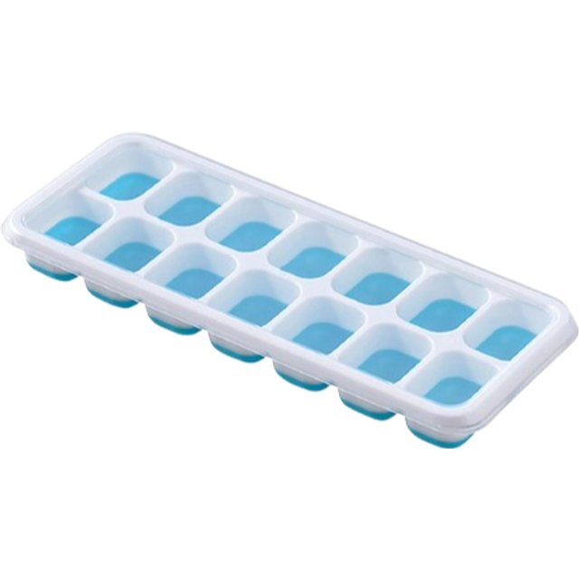 SHEIN 1/2/4pcs Silicone Ice Cube Trays With Removable Lids, Stackable Ice Mold For Baby Food, Cocktail, Coffee, Summer Ice Trays /Bins, Suitable For Stainly