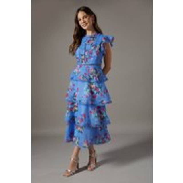 Coast blue midi dress womens occasion dresses