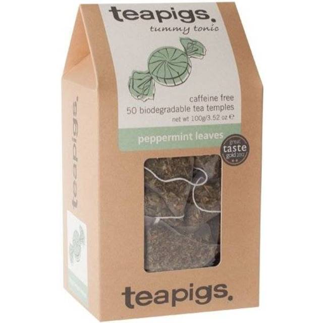 Teapigs Peppermint Herbal Whole Leaf Tea Temples 50's