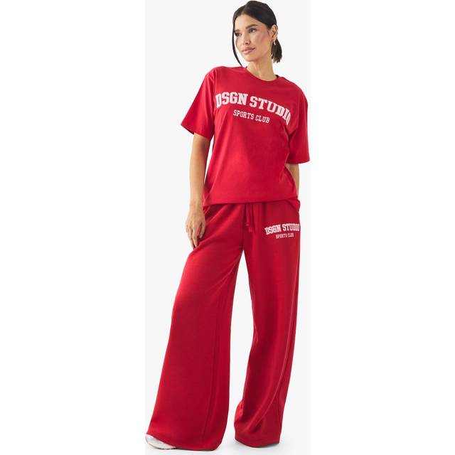 Womens Tall DSGN Studio Straight Leg Jogger - Red - XL