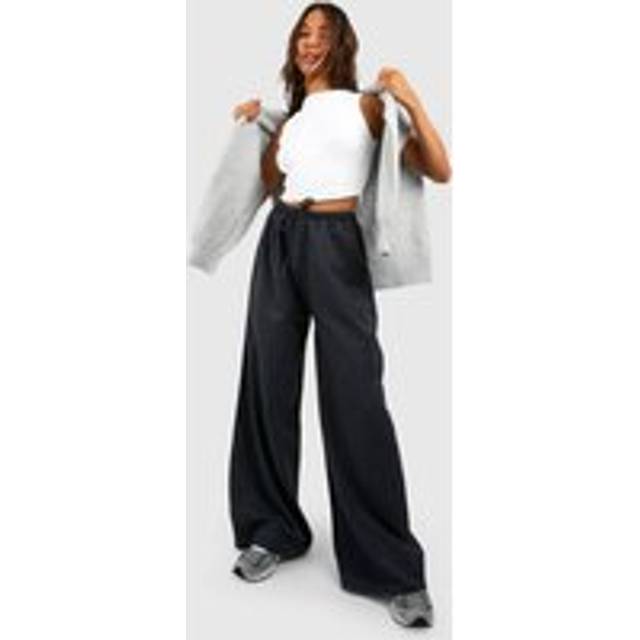 Womens Stripe Wide Leg Trousers - Navy - 16, Navy