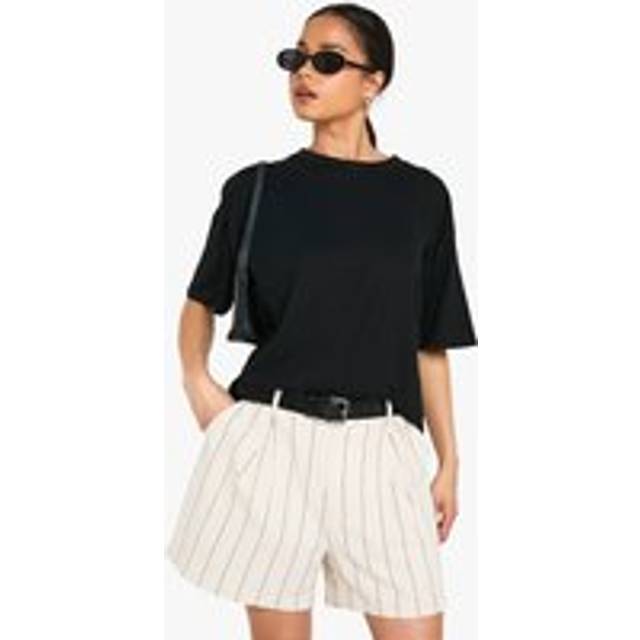 Womens Basic Oversized T-Shirt - Black - 12