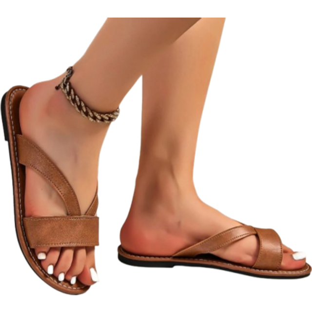 SHEIN Women Comfortable, Lightweight, Casual And Versatile Slip-On Flat Slippers, Large Size, For Spring And Summer, Outdoor Wearing