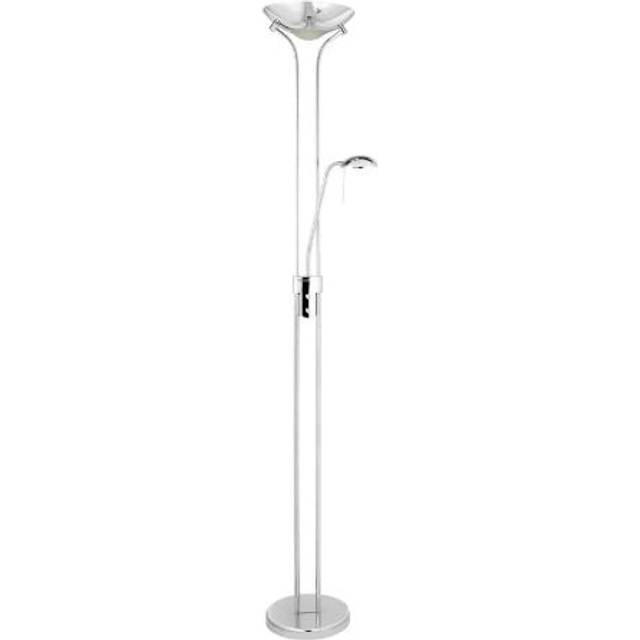 Searchlight 4329AB Mother &amp; Child - Antique Brass Floor Lamp Doubl