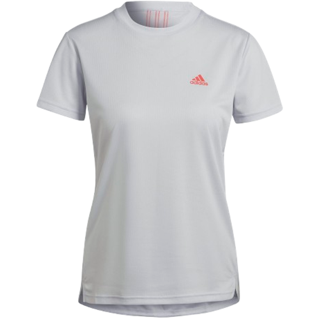 Essentials Loose 3-Stripes Cropped Tee - Medium Grey Heather / White