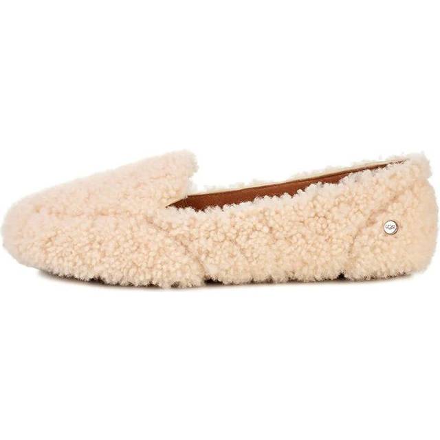(WMNS) UGG Hailey Fluff Loafer Slip-On 'Natural' 1095108-NAT - Cream White - 6
