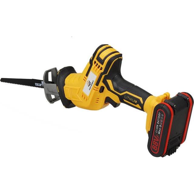 (One Battery) 88VF 10mm Cordless Electric Reciprocating Saw w/ 4 Blades Electric Wood Cutting Recip Prunning