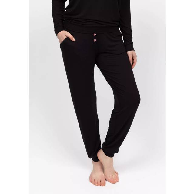 Cyberjammies Bonnie Jersey Pyjama Bottoms, Black