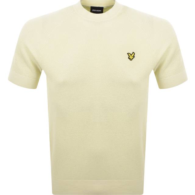 Lyle & Scott Cotton & Linen Blend Regular Fit Knitted T-Shirt