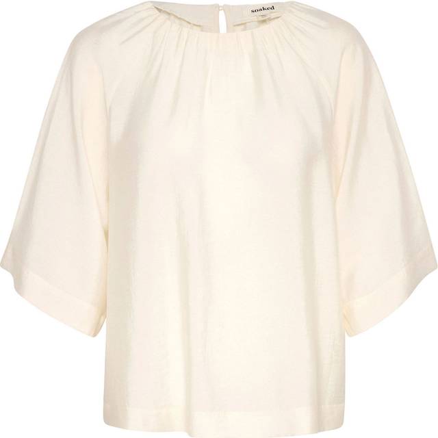 Soaked In Luxury Leodora Round Neck Top, White