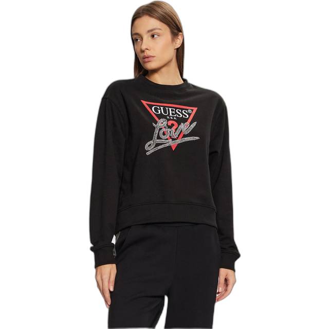 Sweatshirt woman Guess Love Triangle - Noir - XL