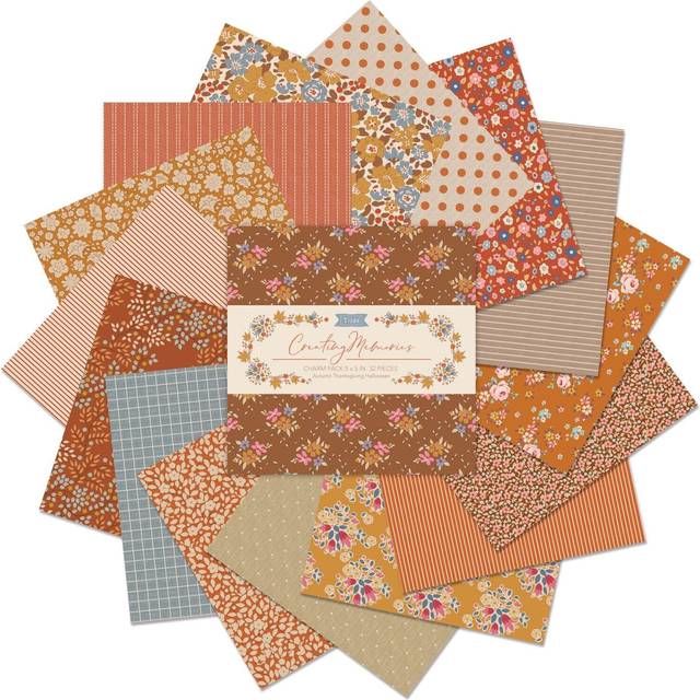 Tilda Creating Memories Collection Winter Charm Pack, 5x5", Orange