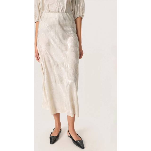 Soaked In Luxury Kitty Jacquard Skirt, Grey
