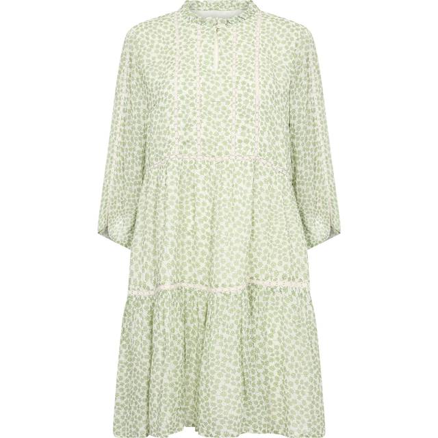Part Two Nibi Patterned Tiered Dress Green