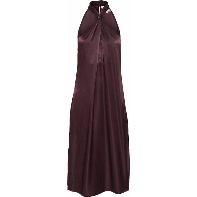 My Essential Wardrobe, Klänning, Dam, XL, Polyester, Elegant Lång Klänning med Knutdetalj