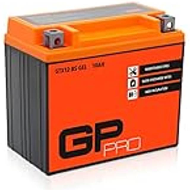 Battery 12v 12ah gel gp-pro gtx12-bs moto scooter similar ytx12-bs ytz10-s 51012