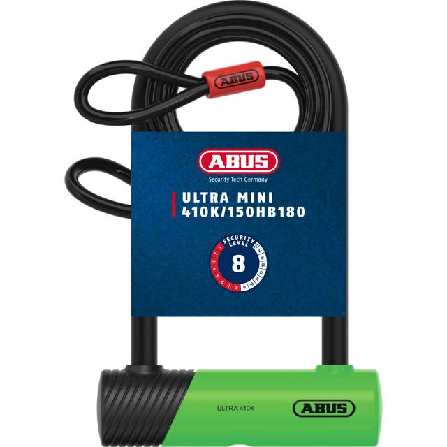 Abus D-Lock Mini 410K/150 Hb180 Sh U + Cobra 10/120 Cable