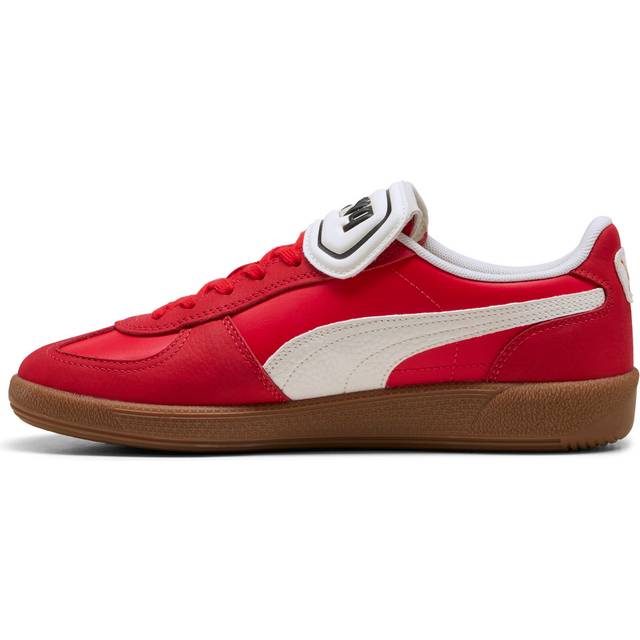 Puma palermo premium 40174403 mens red leather lifestyle trainers shoes