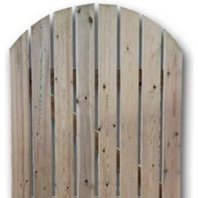Churnet Valley Garden Furniture Slatted Gate 1m High x 90cm Wide, Brown