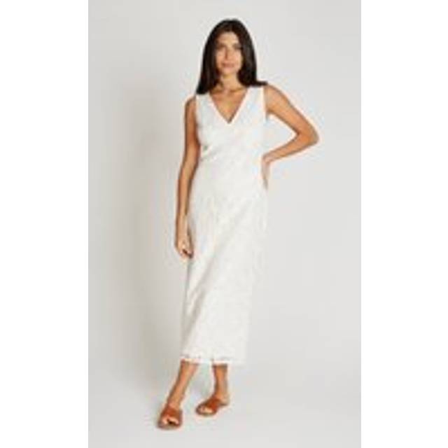 Cream Crochet Midaxi Dress - 14