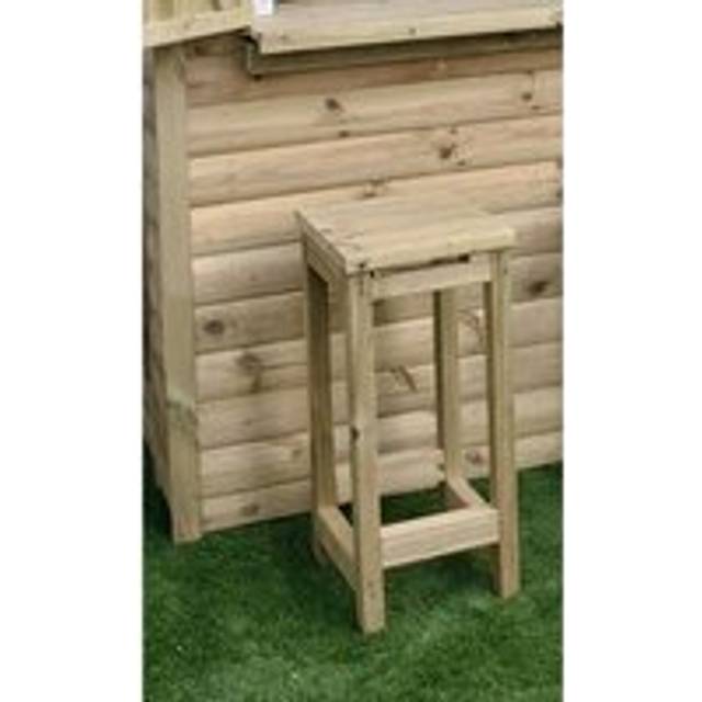 Churnet Valley Garden Furniture Garden Bar Stool - Single, Brown