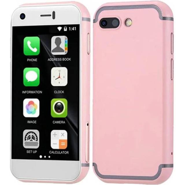 (pink, 7S) SOYES 7S 7S+ Small Smartphone 2.5inches Android 9.0 MTK6580 RAM 2GB ROM 16GB Dual SIM Card 5MP Camera 600mAh Battery 3G Mobile Phone