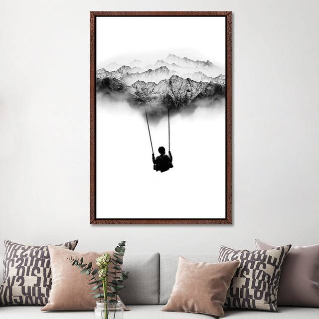 Mountain Swing - Classic Wood Floater Frame (152.4cm H x 101.6cm W)