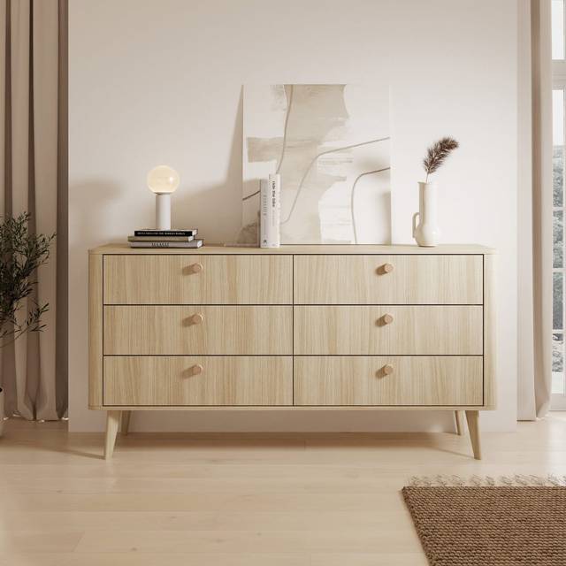 163cm Sideboard - Oak (83cm H X 163cm W X 38cm D)