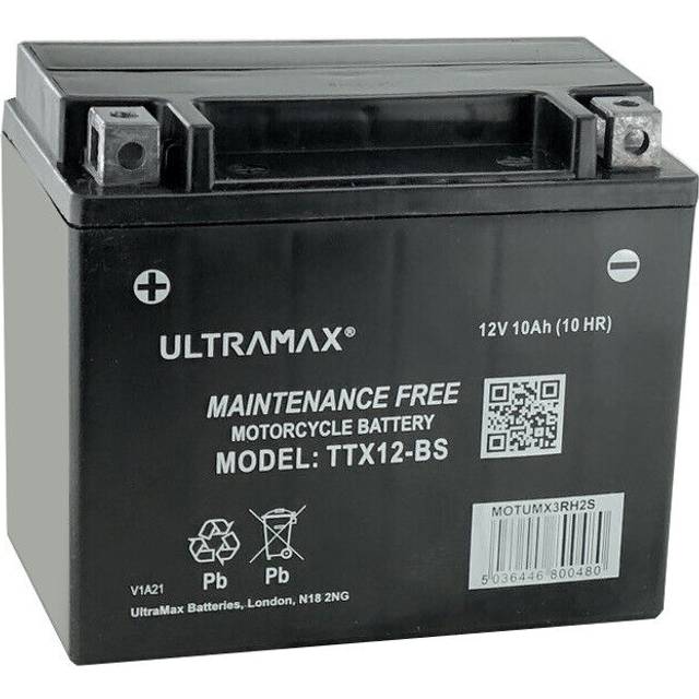 Ultramax Ttx12-bs Same As Ytx12-bs Nano Gel Battery Triumph Tiger 1050 07