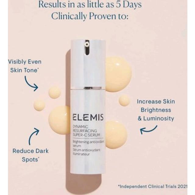 Elemis dynamic resurfacing super-c serum 30ml brightening antioxidant free p&p
