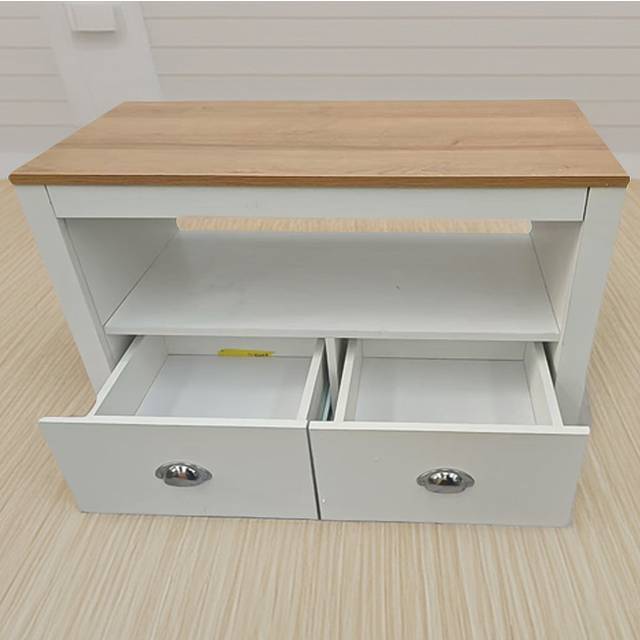 Kosy Koala Tv Stand With Storage Drawers Wooden Top Media Console White Living Room Tv Cabinet, Multi