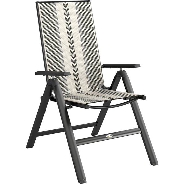 Patio Dining Armchair - Grey (105cm H X 77cm W X 60.5cm D)